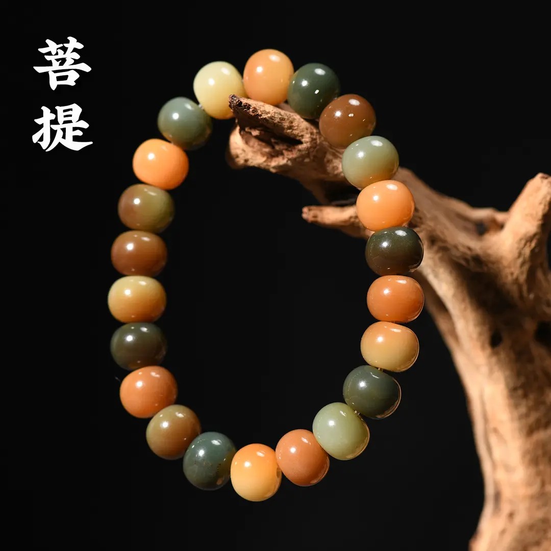 敦煌菩提手串单圈菩提珠念珠男女款绕指柔木质文玩手串