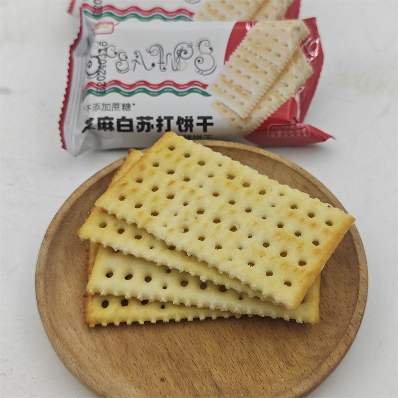 永得利 芝麻白苏打饼干芝麻味梳打饼干咸香饼干咸味饼干