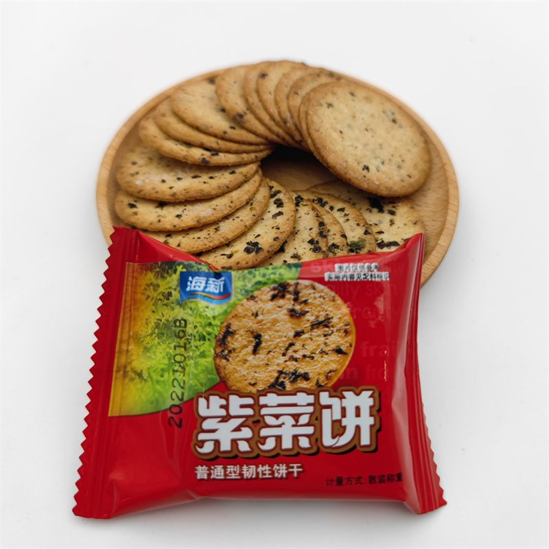海新 紫菜饼干海苔味普通型韧性饼干紫菜饼海新饼干办公室零食5斤