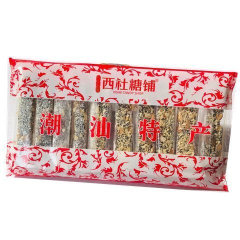 普宁特产 西社糖铺黑豆明糖黑豆麦片 黑豆软糖鸭脖糖 鸭颈糖300克