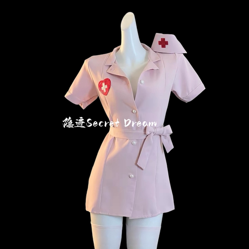 隐迹性感纯欲角色扮演cos温柔护士女制服情侣居家趣味诱惑短裙