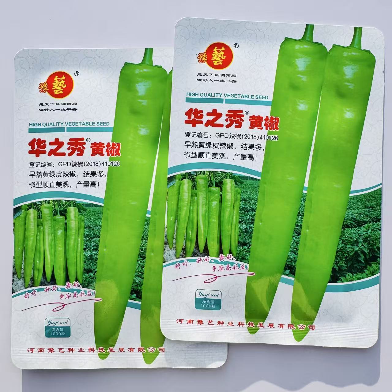 华之秀黄椒辣椒种子早熟黄皮椒味较辣羊角椒种籽尖椒春秋季播