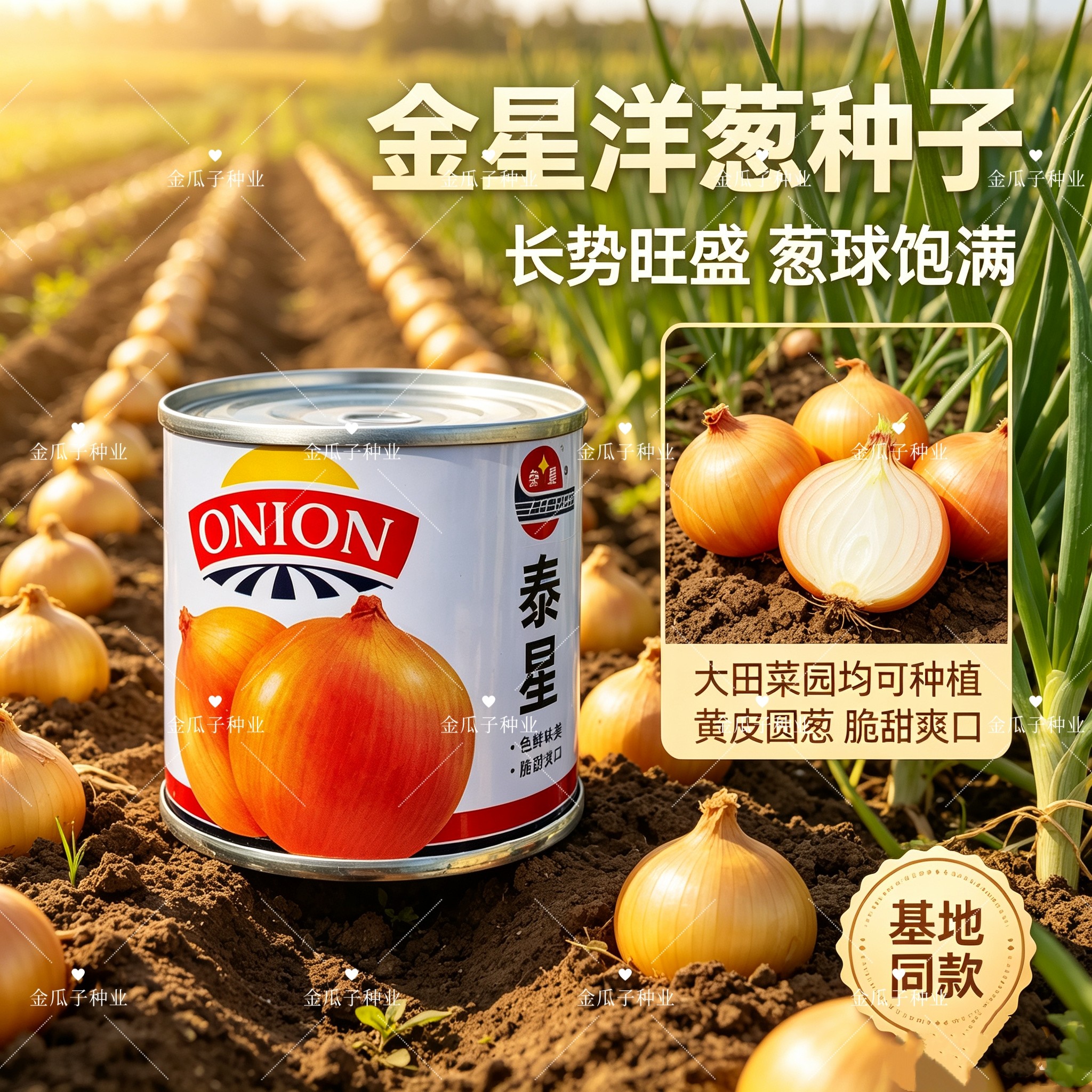 金星洋葱种子黄皮洋葱种籽爽脆甜爽口微辣高产抗病水果洋葱种子孑