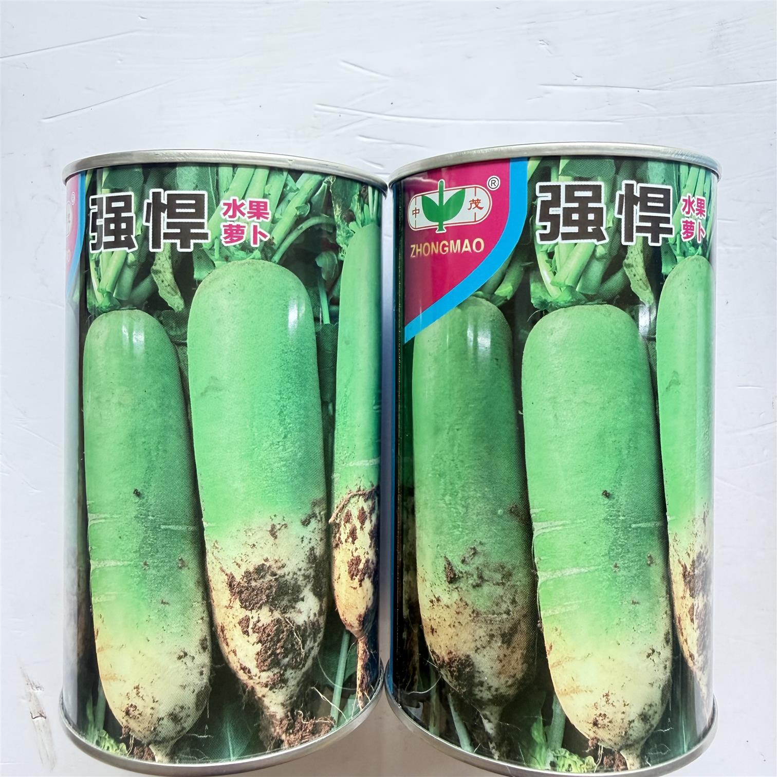 强悍水果萝卜种子超高品质绿皮绿肉秋季甜脆多汁大青萝卜蔬菜种子