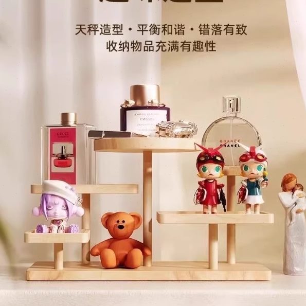 摆摊梯实木点心饰品摆件架陈列ins阶创意收纳展示台多肉展示架