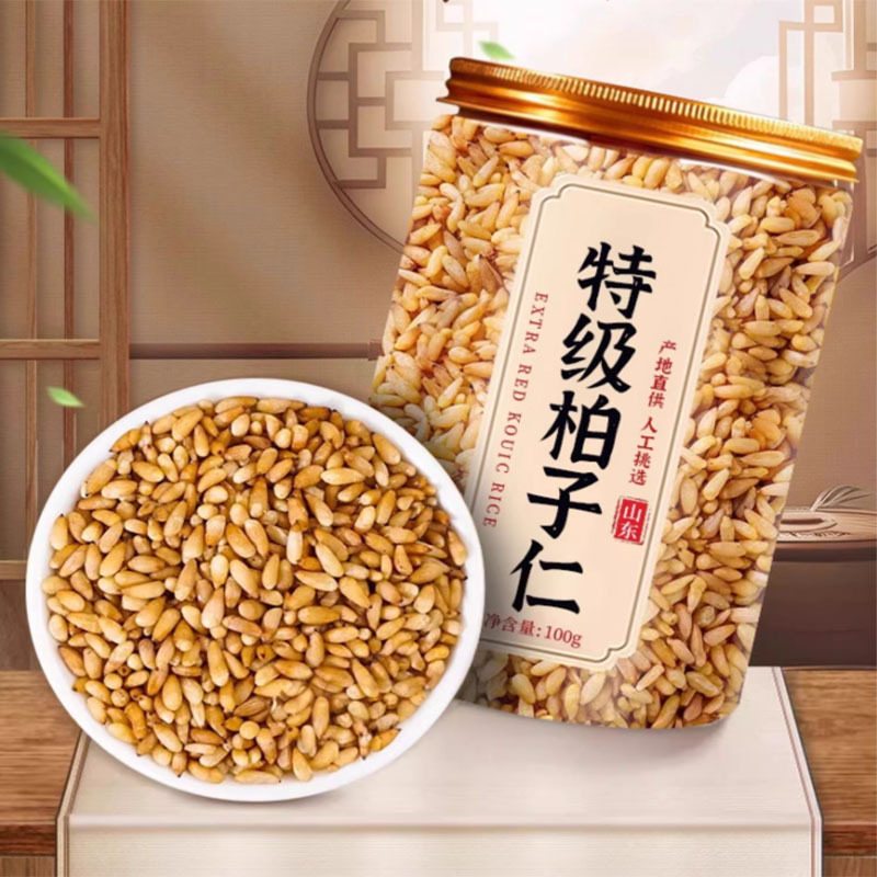 柏子仁中药材官方旗舰店正品柏子仁茶籽泡水喝特级干货新货去壳