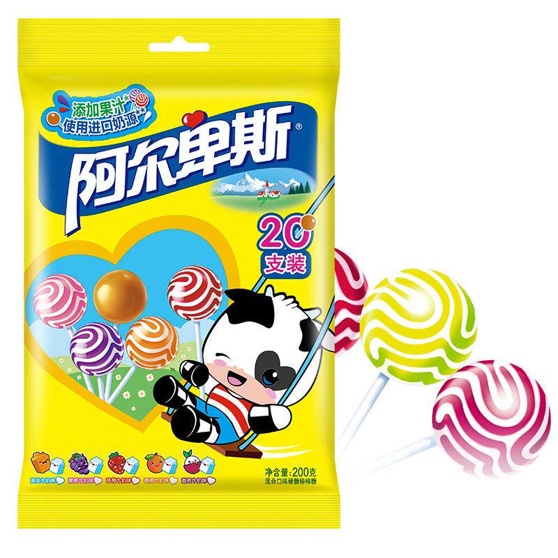 阿尔卑斯混合口味棒棒糖200g儿童节小零食喜糖婚糖结婚硬糖果