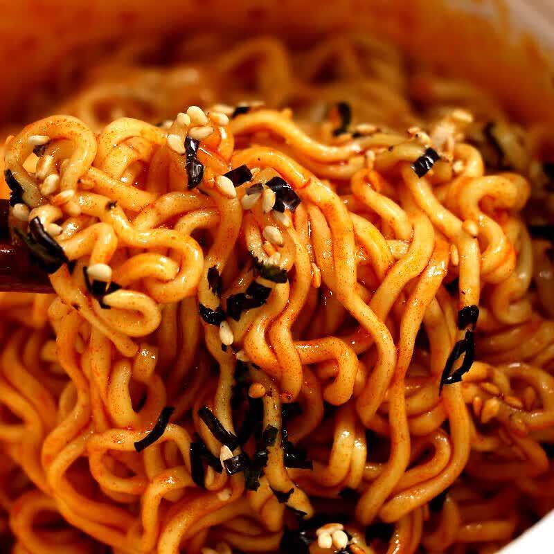 韩式风味三养火鸡面105g*5盒装整箱家庭装奶油干拌方便面速食泡面图片