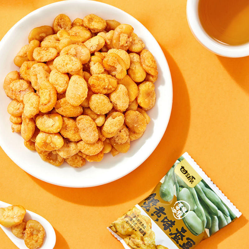 甘源蒜香味青豆蟹黄蚕豆瓜子仁炒米虾条豆果多口味炒货零食