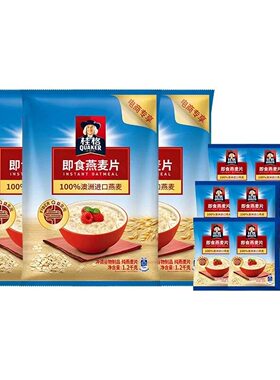 Quaker Instant Oatmeal 1450g Bag Combo Breakfast Cereal
