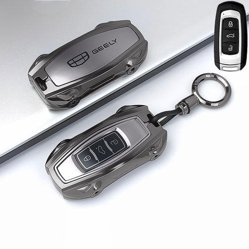适用吉利汽车钥匙套gl帝豪gs包S1博越X3远景x6金刚x1博瑞高档扣壳