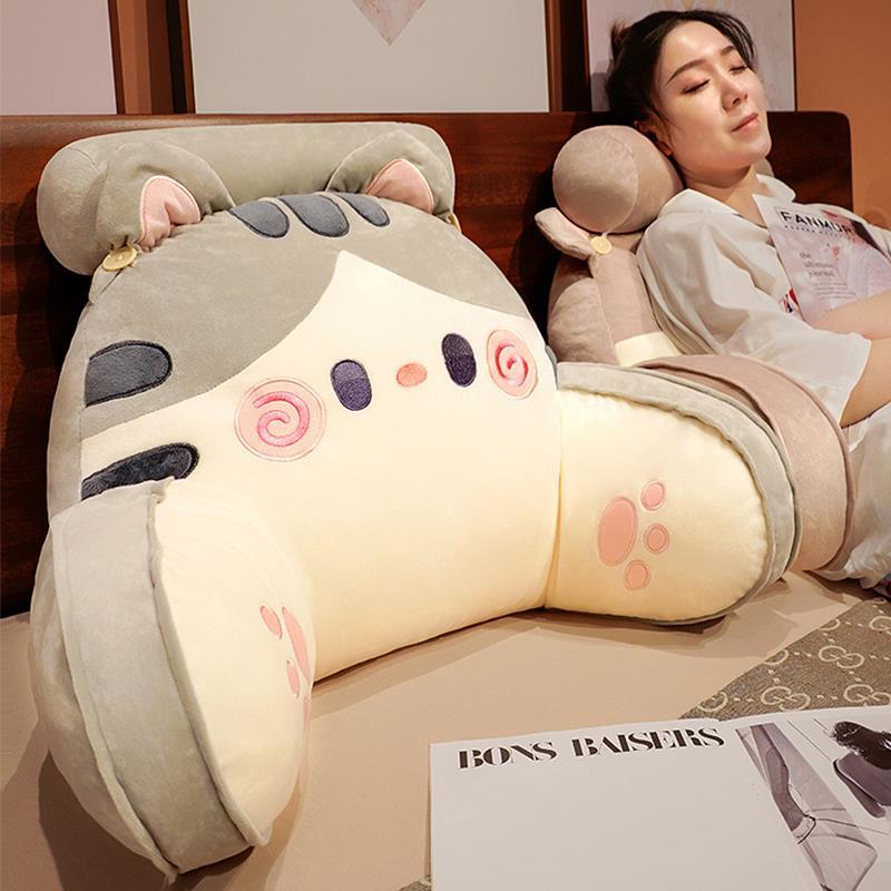 宿舍卧室床头靠垫软包护腰大靠背垫床上看书可拆洗腰靠枕抱枕冬季