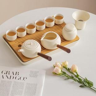 侧把壶干泡茶盘小套礼盒 轻奢简约办公室功夫茶具套装