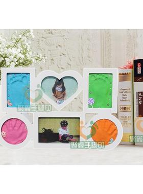 宝宝手脚印泥婴儿手足印新生儿手脚印泥影楼儿童创意相框