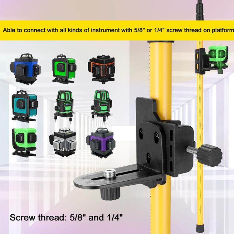 支架加厚铝合金吊顶4.2M升降伸缩壁挂三脚架云台配件水平仪支撑杆