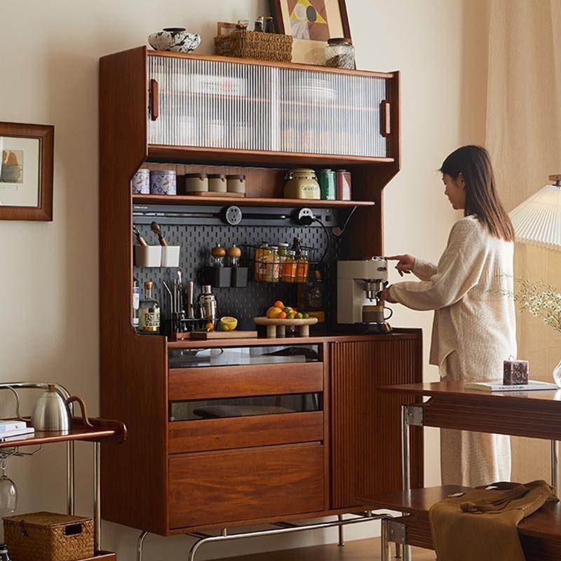 北欧实木餐边柜复古一体小户型简约厨房洞洞板收纳储物靠墙高柜,金属材料及制品,金属加工件/五金加工件,淘宝优惠券,粉丝福利购,淘宝优惠卷