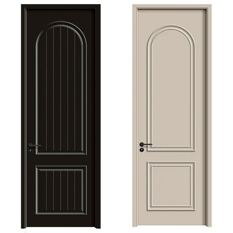 卧室房间木门实木门家用现代简约简易法式风格烤漆门一体隔音现代