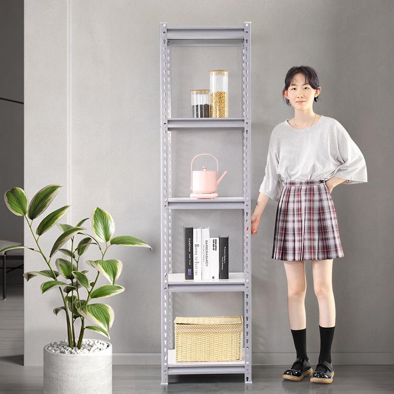 5ZV7家用置物架展示架铁架角钢仓储仓库超市书架储物架小架子