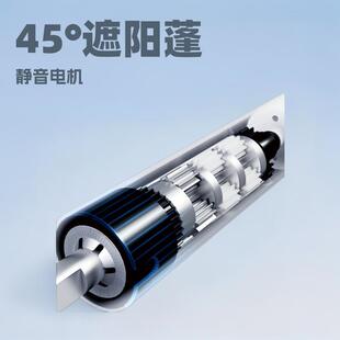 LM45RM027G 12R45遮阳蓬专用手电一体管状电机可配手摇机 50N