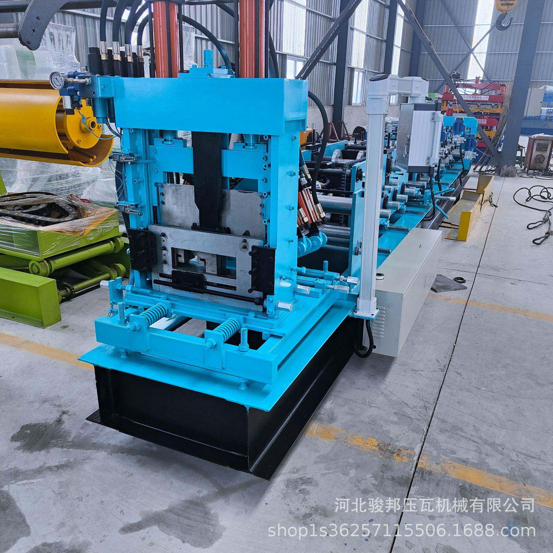 无极切断C型钢机设备C型钢成型机光伏支架生产机器