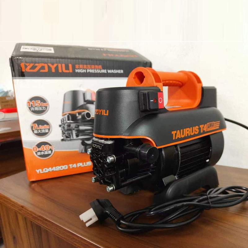 亿力YLQ4420G-T4PLUS高压洗车机 220v家用便携式清洗机1600W