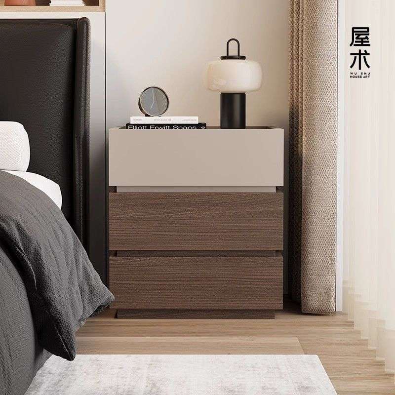 床头柜简约现代家用卧室收纳柜2024新款小型储物柜创意床边置物柜