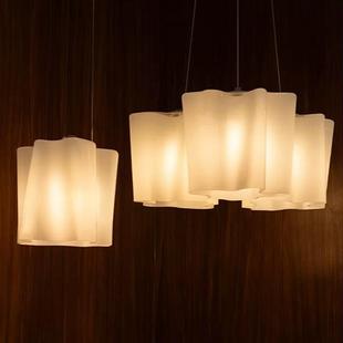 中古风吊灯法式简约复古客餐厅岛台轻奢高级感别墅云朵玻璃吊灯