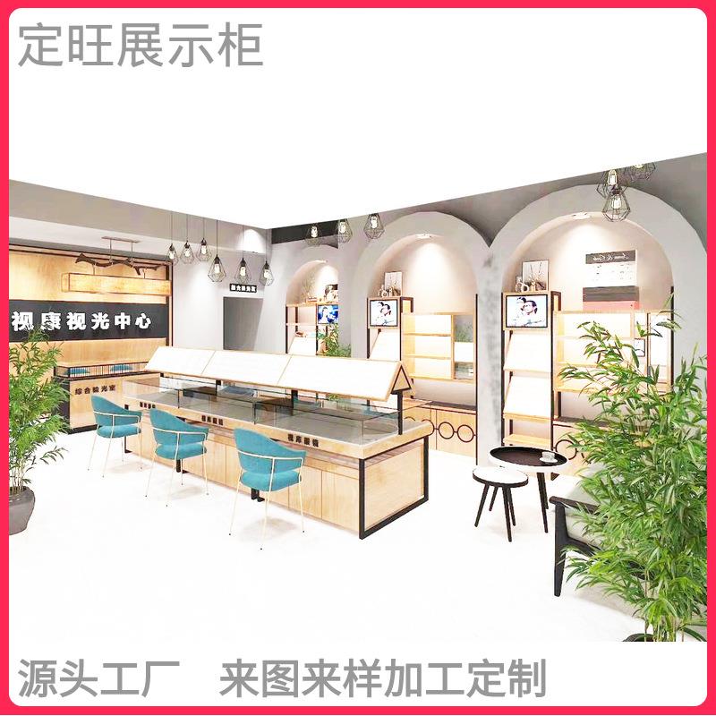 眼镜展示柜设计制作玻璃柜烤漆展柜时尚眼镜展示架厂家直销货柜