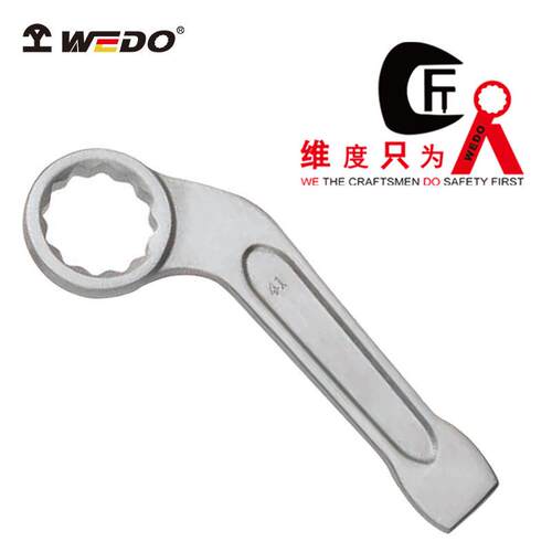 WEDO维度工具304 不锈钢弯柄敲击梅花扳手420梅花板子公制ST8114
