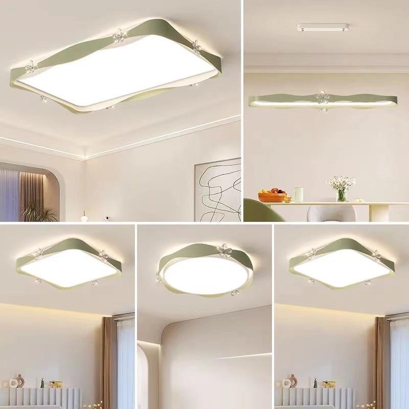 2025新款跨境主客厅吸顶灯现代简约大气大厅北欧法式奶油风卧室灯