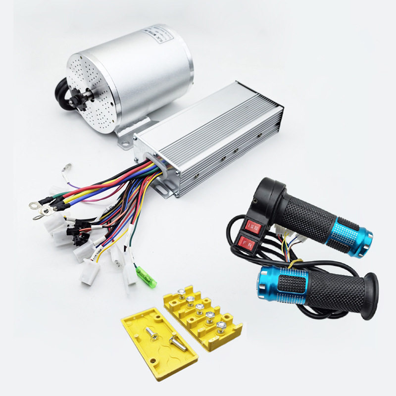 无刷高速电机3000W6072V控制器改装电动卡丁车电摩滑板大功率马达