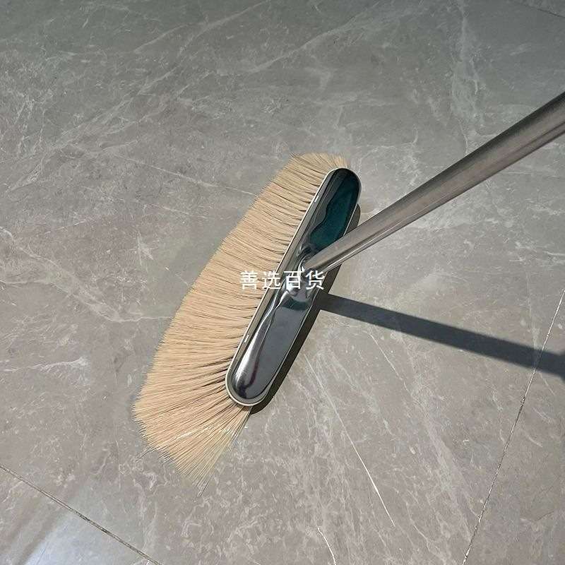 轻奢家居不锈钢扫把簸箕套装家用扫地笤帚组合大扫帚折叠垃圾铲