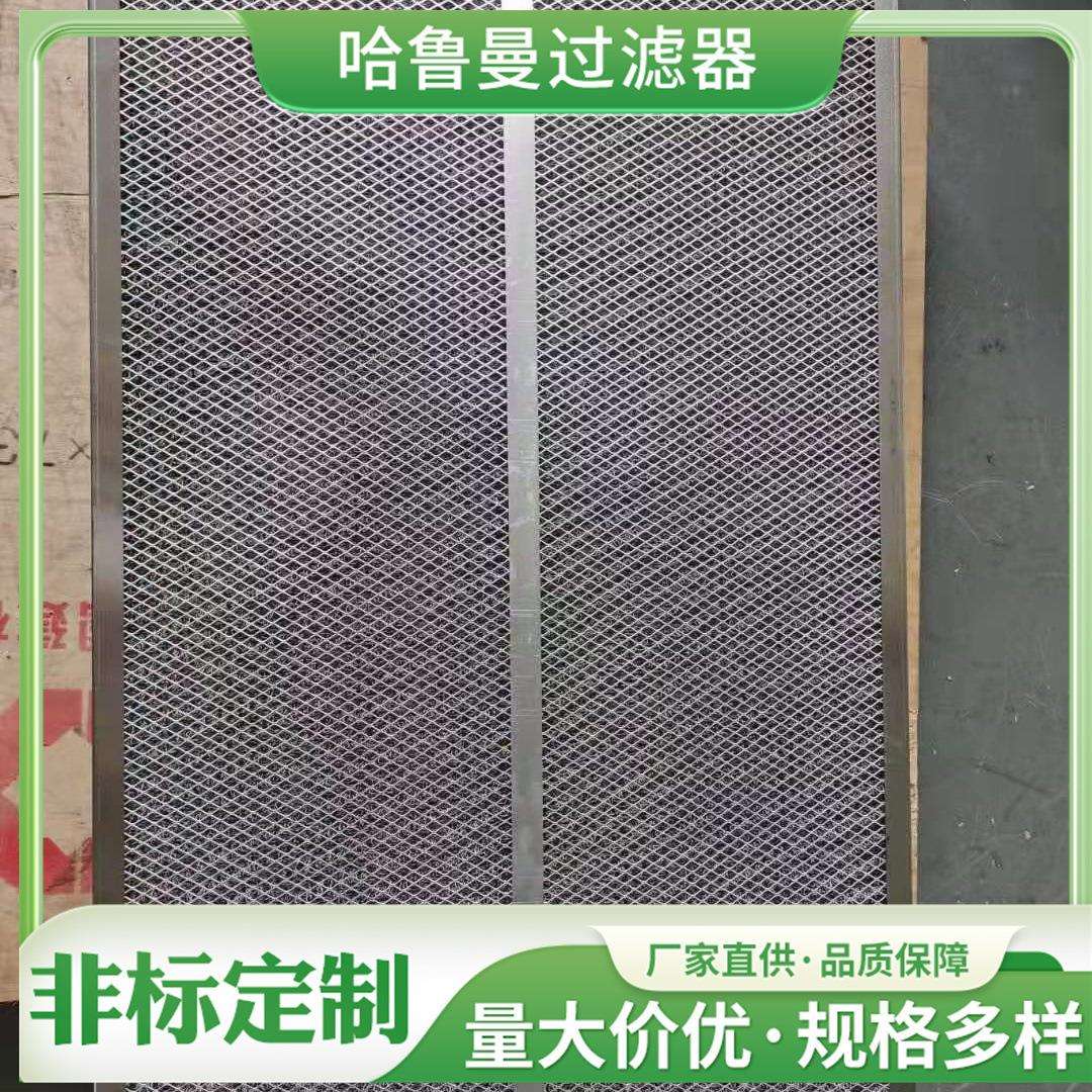 铝框全金属不锈钢初效滤网 蜂窝油雾滤芯厨房油烟机净化过滤器