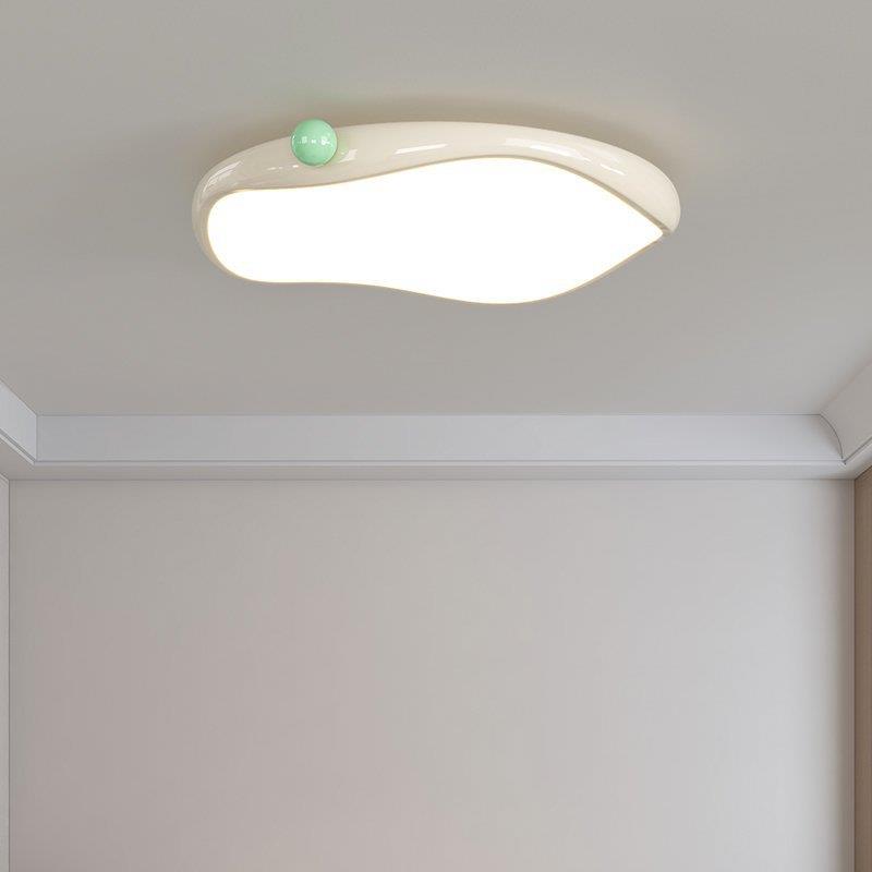 奶油风超薄吸顶灯卧室房间灯现代简约儿童书房LED护眼全光谱灯具