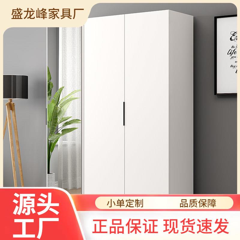 衣柜家用卧室小户型简约储物全身镜出租房轻奢经济型大衣橱镜柜子