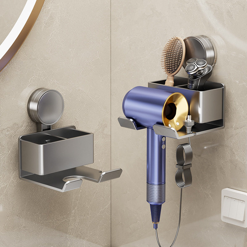 吸盘吹风机置物架免打孔卫生间壁挂戴森风筒支架电吹风收纳挂架子,家庭/个人清洁工具,吹风机置物架,淘宝优惠券,粉丝福利购,淘宝优惠卷