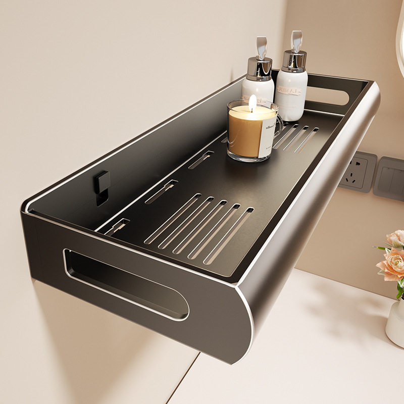 卫生间置物架洗漱台墙上免打孔洗手间卫浴挂架厕所可拆卸浴室收纳,收纳整理,整理架/置物架/收纳架,淘宝优惠券,粉丝福利购,淘宝优惠卷