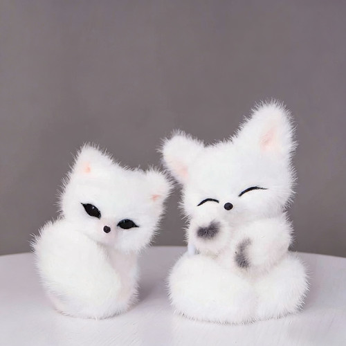 仿真小狐狸毛绒玩偶包包挂件