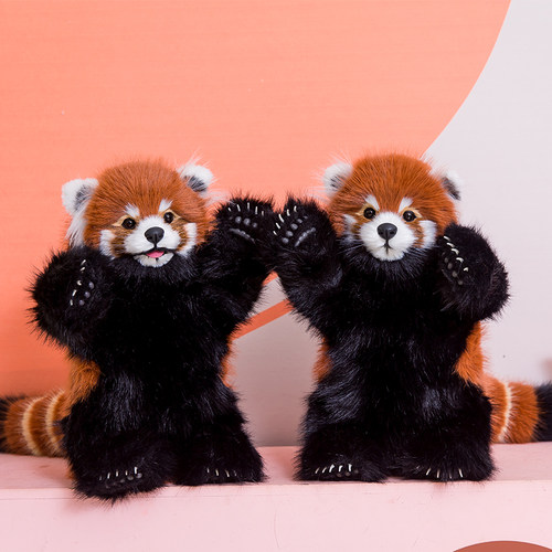 仿真小熊猫毛绒玩偶公仔
