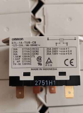 维修散新欧姆龙继电器G7L-1A-TUB-CB/100-120V议价
