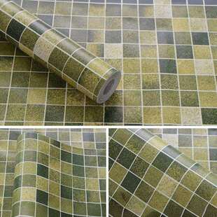 马赛克墙贴pvc壁纸韩式防水瓷砖贴家具翻新贴灶台防油贴纸垒德株
