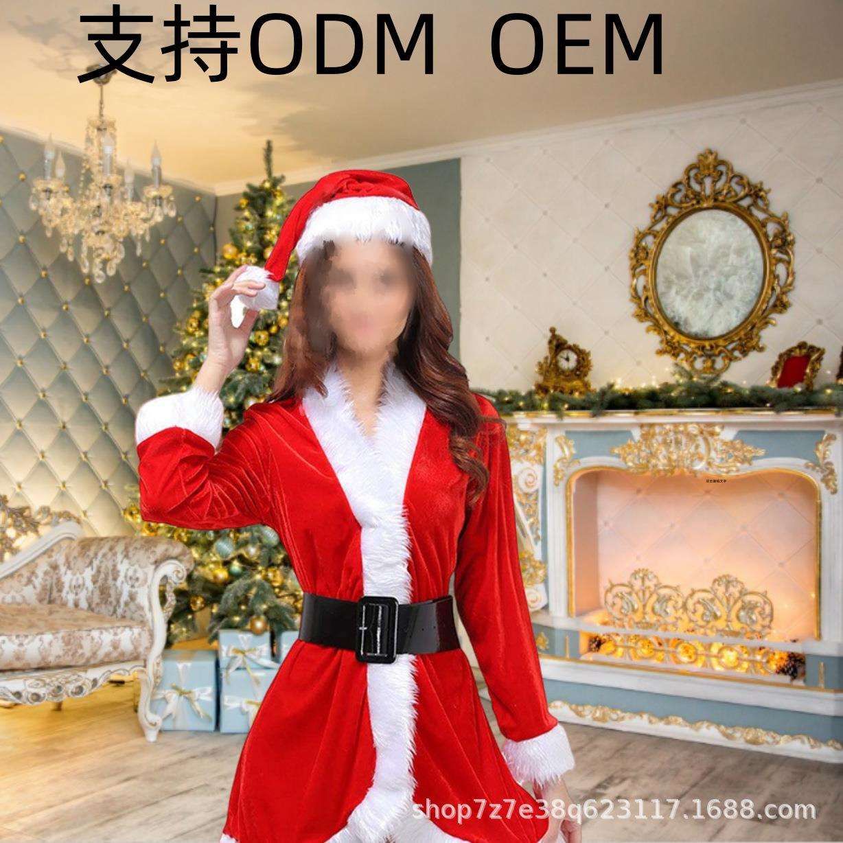 跨境派对新款欧美圣诞节服装圣诞装服服舞台装圣诞制服角色扮演