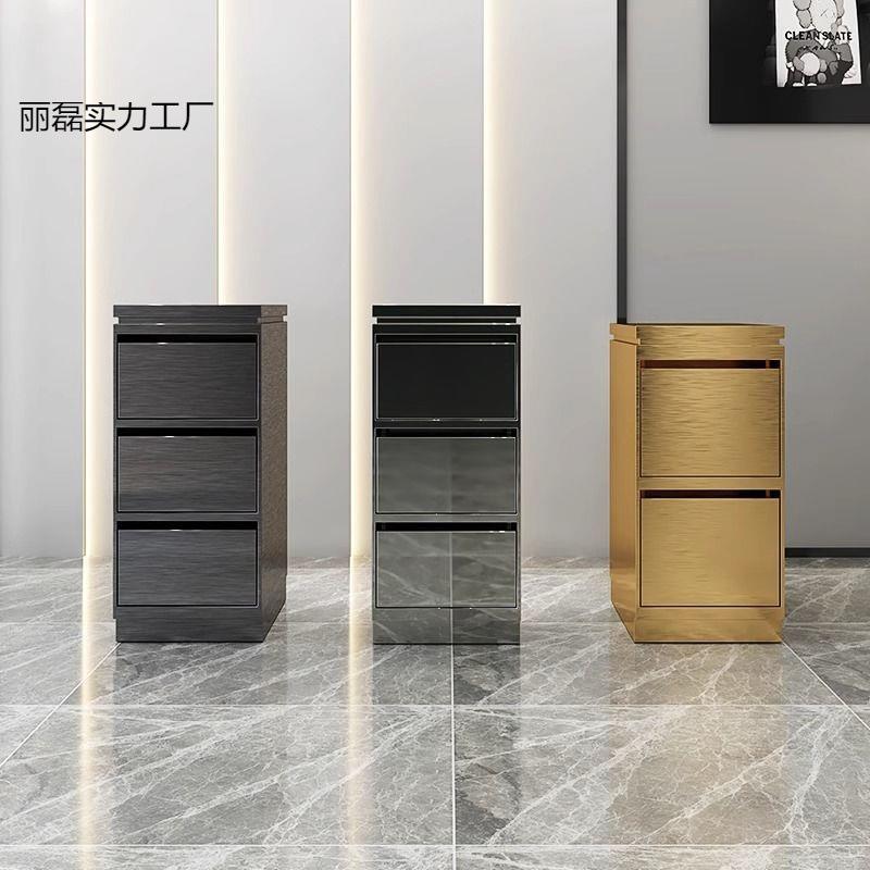 理发店工具柜美发店不锈钢工具车剪发推车发廊专用工作柜储物柜台