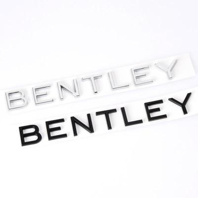适用于宾利车标 欧陆GT添越飞驰英文字母标 BENTELY字标黑 后尾标
