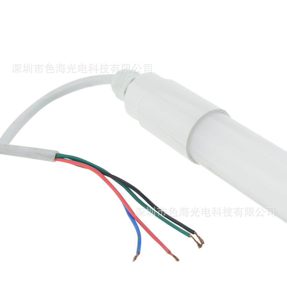 LED全彩RGB防水灯管 DM512控制 可编程t8灯管 户外艺术装饰灯管