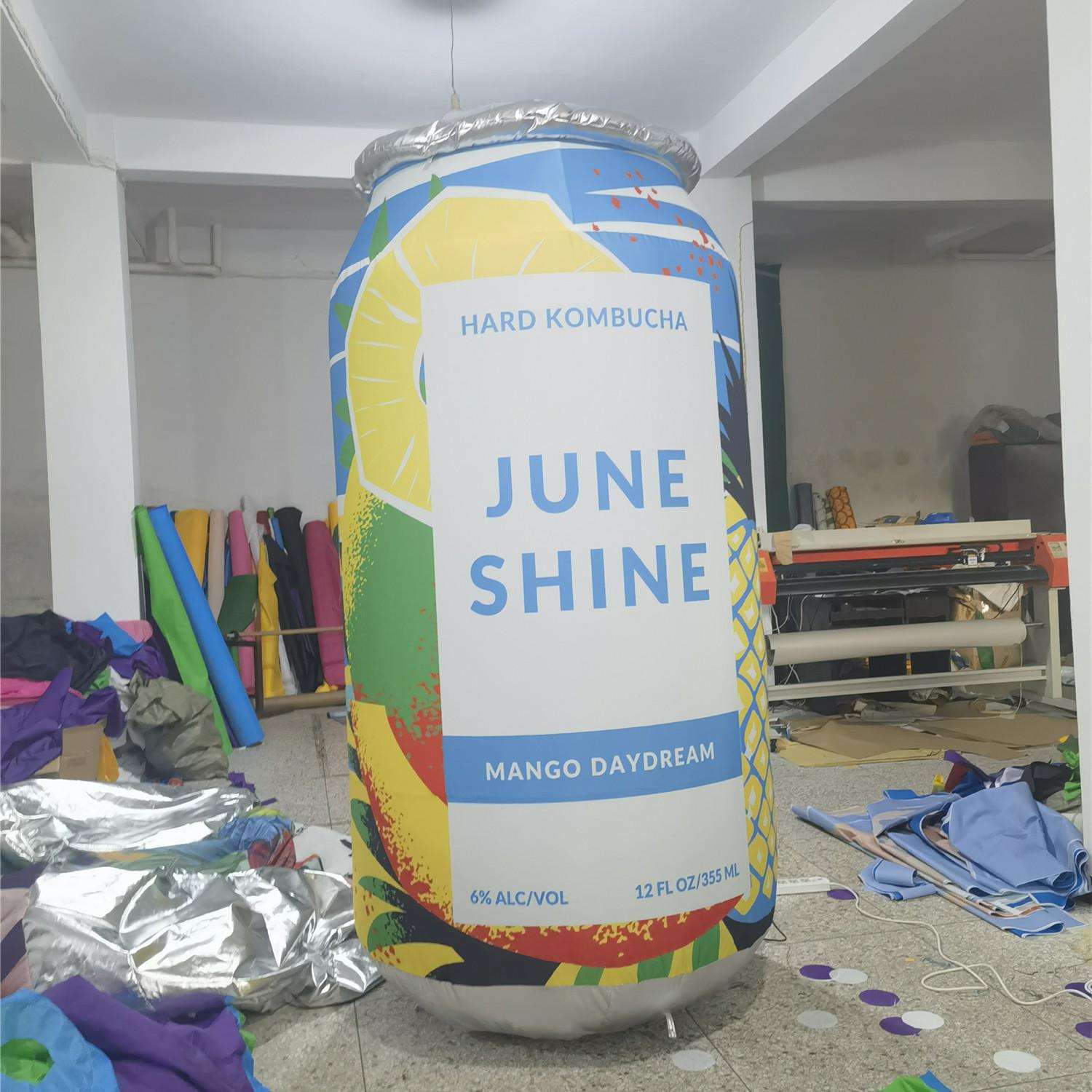 仿真充气易拉罐气模户外啤酒饮料瓶开业活动仿真行走模型人偶道具