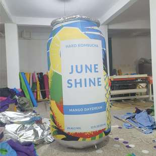 仿真充气易拉罐气模户外啤酒饮料瓶开业活动仿真行走模型人偶道具