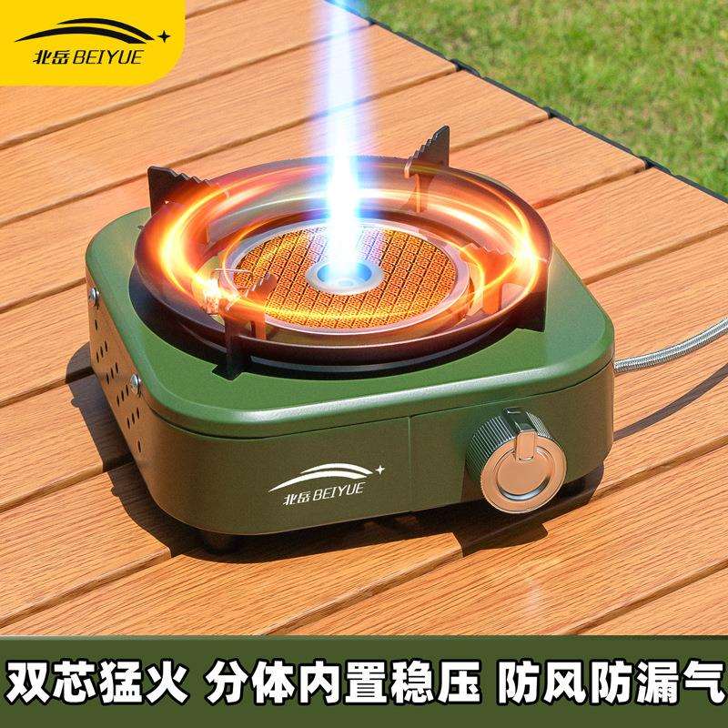 2025年新款分体式卡式炉户外便携式露营炊具野餐炉具煮茶防风气炉
