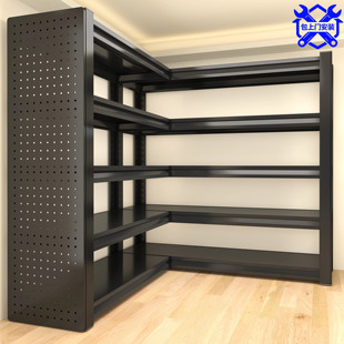 德国家用L型90度转角多层置物架仓库拐角货物架一体靠阳台储物架