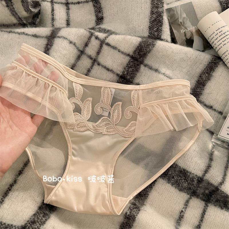 性感纯欲风少女冰丝内裤女士新款